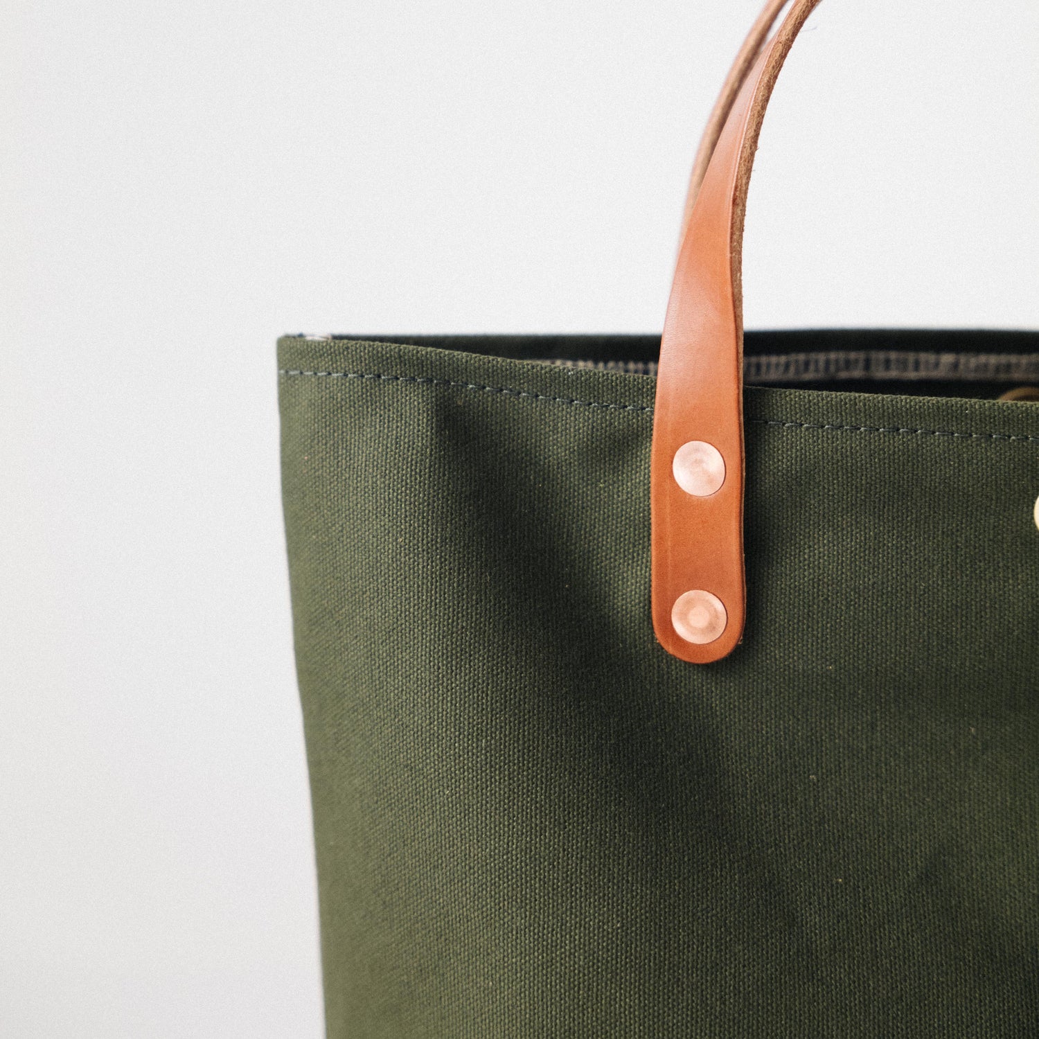 Green Canvas Mini Tote