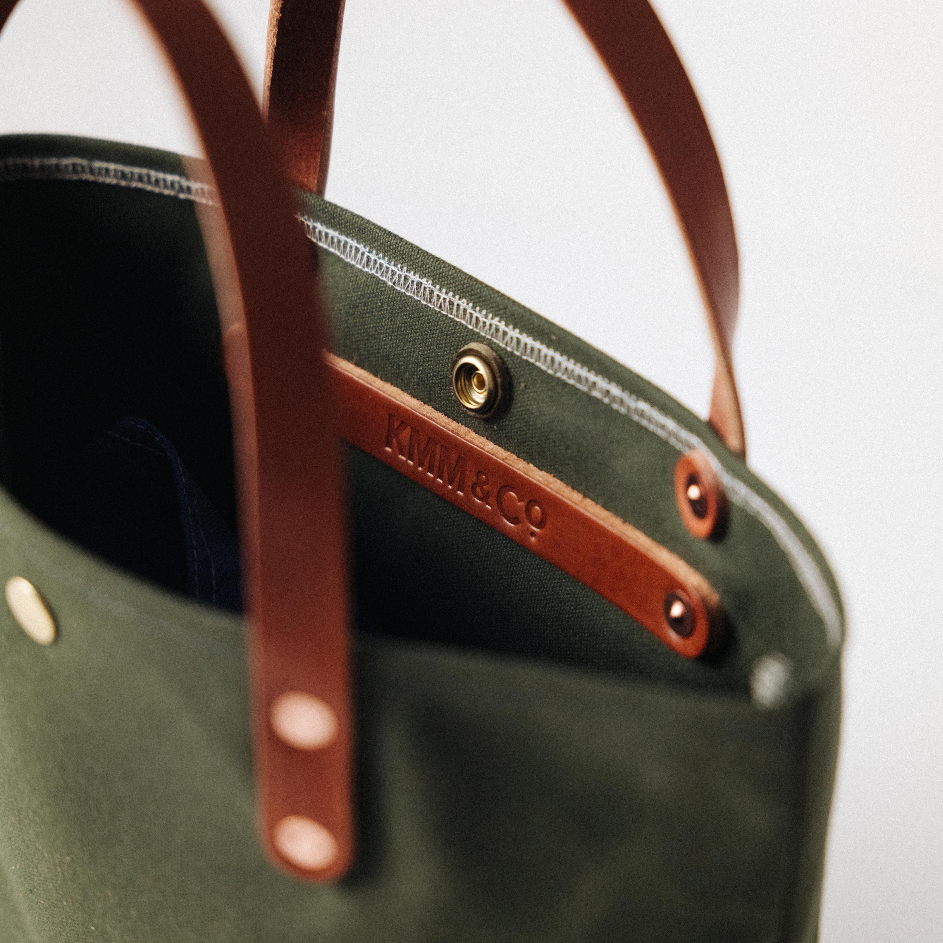 Green Canvas Mini Tote