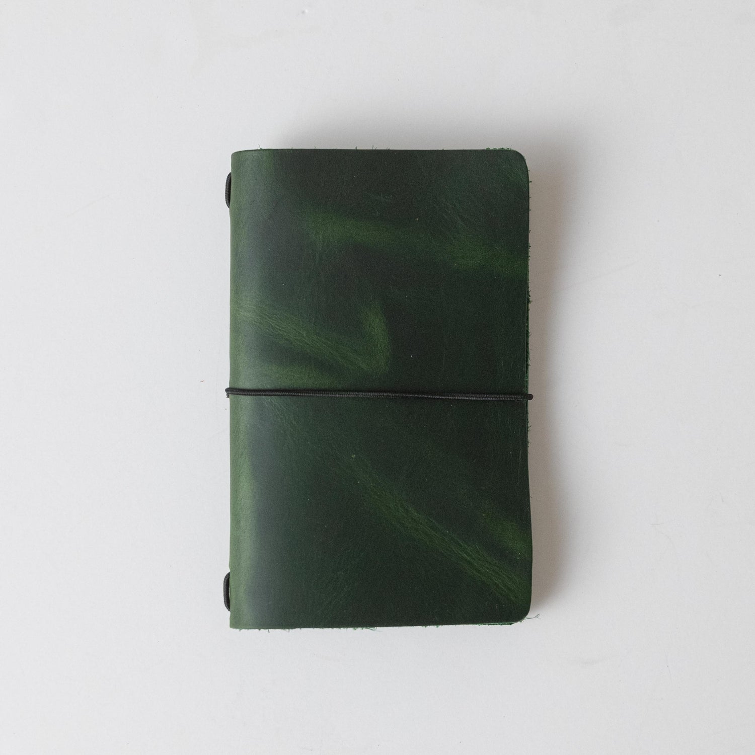 Green Cheaha Travel Notebook- leather journal - leather notebook - KMM &amp; Co.