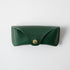 Green Sunglasses Case- leather glasses case - KMM & Co.