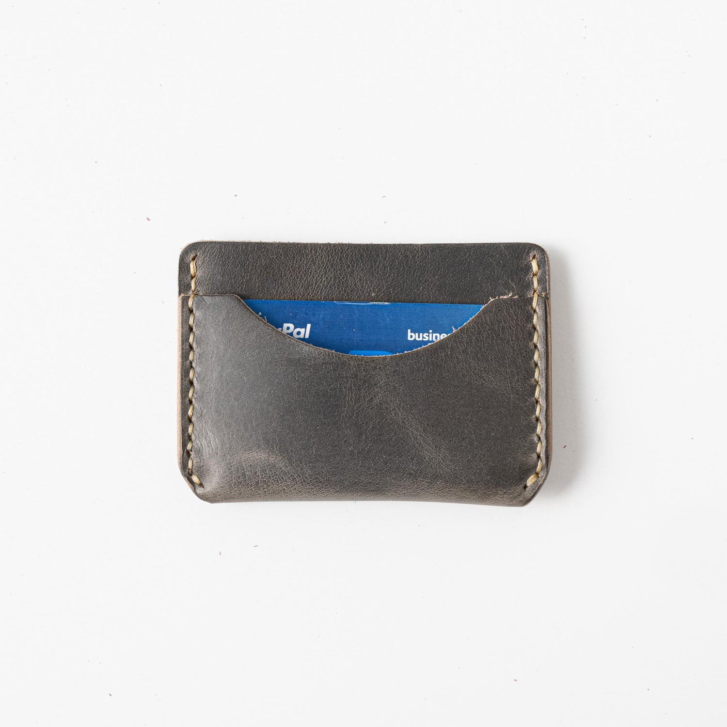 Grey Sky Card Case- mens leather wallet - leather wallets for women - KMM &amp; Co.