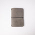 Grey Suede Travel Notebook- leather journal - leather notebook - KMM & Co.