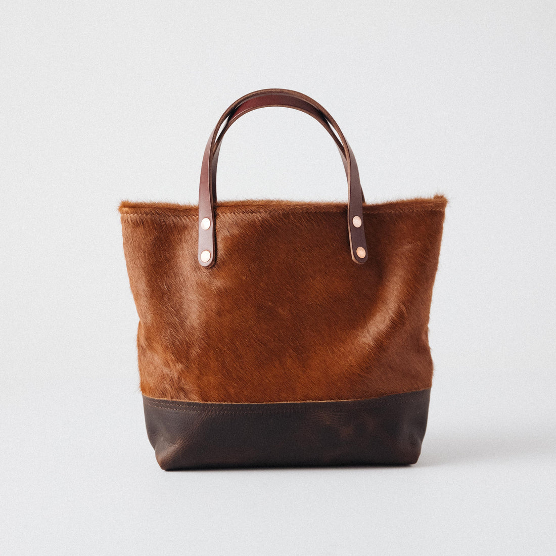 Hair-on-Hide Mini Panel Tote