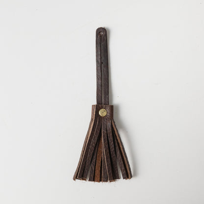 Hickory Leather Tassel- leather tassel keychain - KMM &amp; Co.