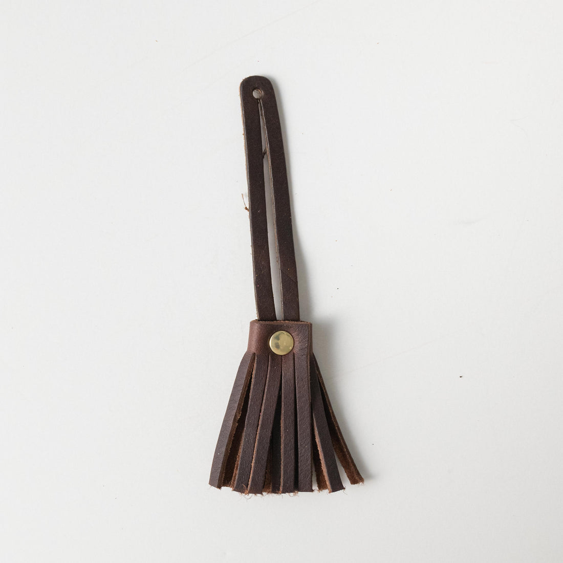 Hickory Mini Tassel- leather tassel keychain - KMM &amp; Co.
