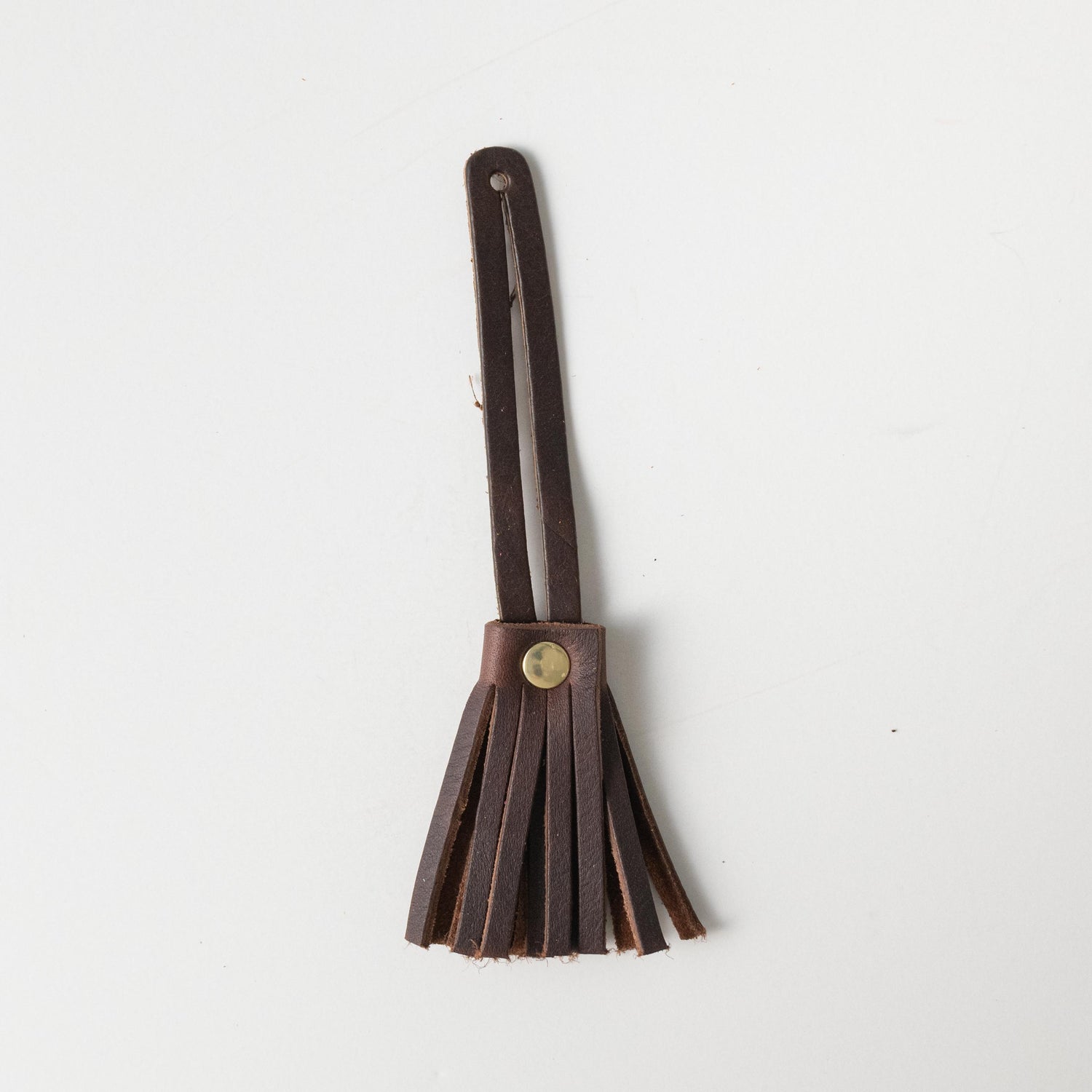 Hickory Mini Tassel- leather tassel keychain - KMM &amp; Co.