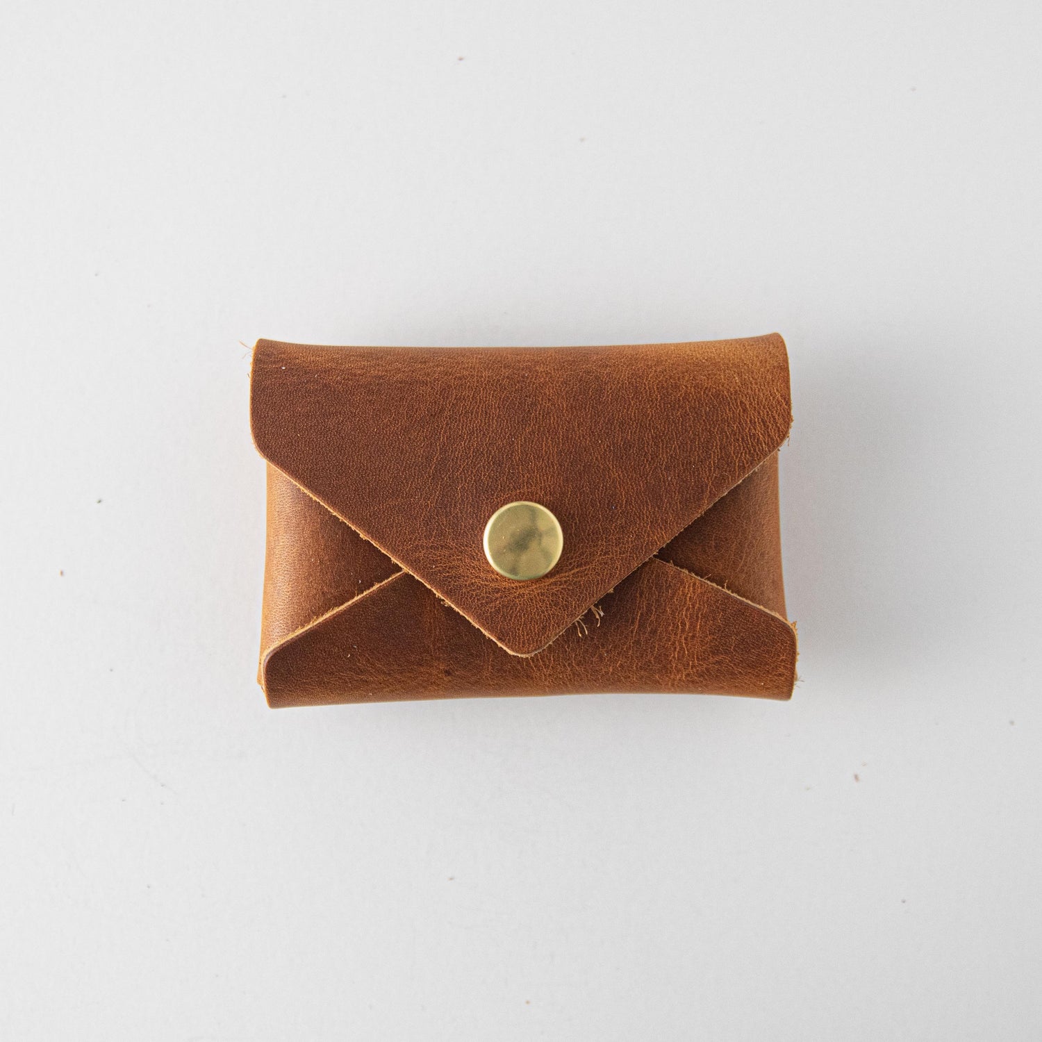 Honey Card Envelope- card holder wallet - leather wallet made in America at KMM &amp; Co.