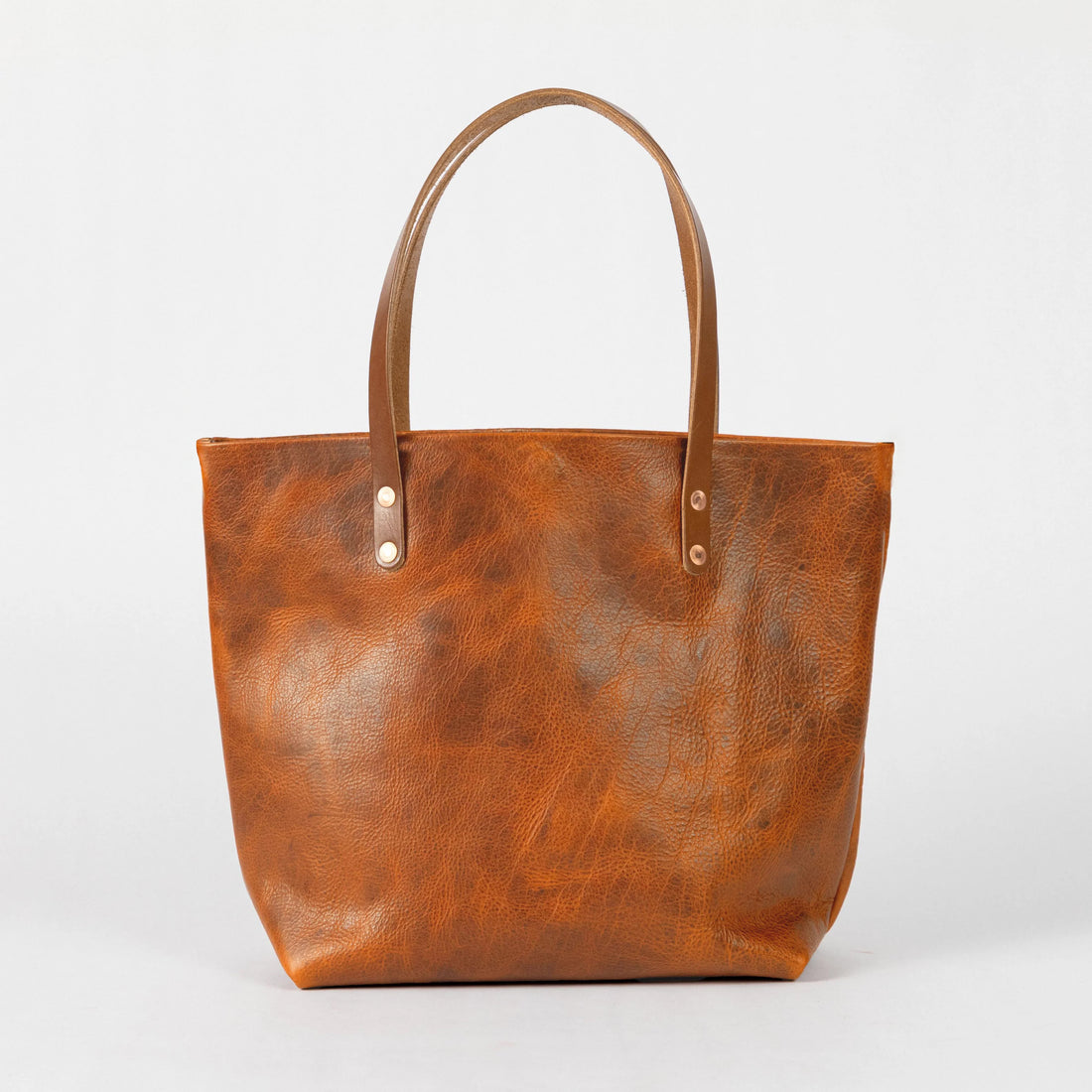 Honey Navajo Bison Tote- tan tote bag handmade in America