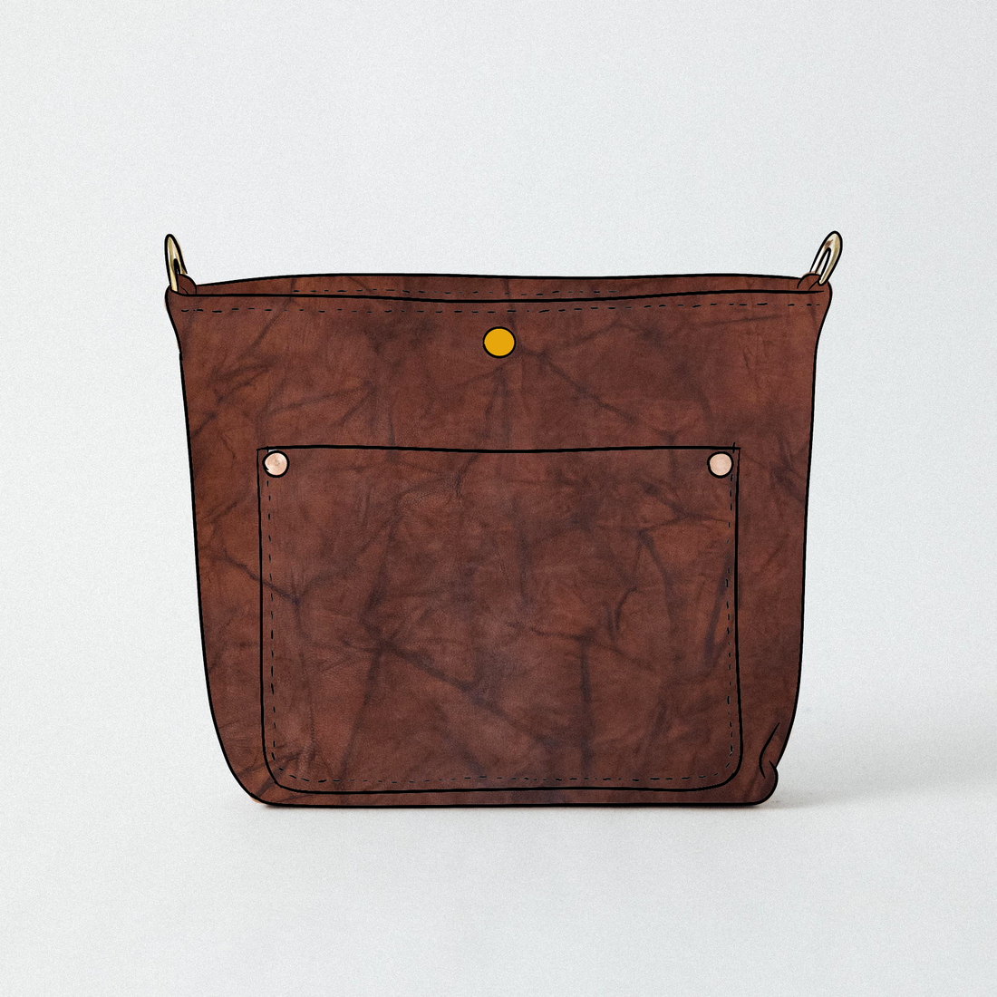 Tan Crunch Crossbody Travel Tote