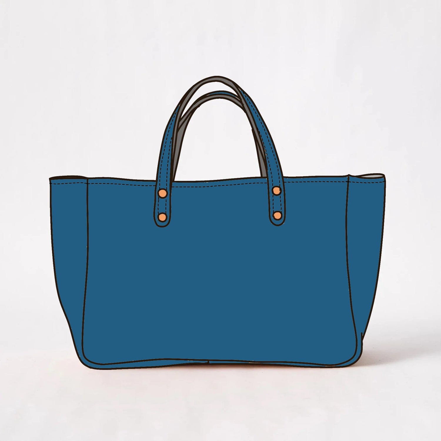 Leather Roulette Utility Tote