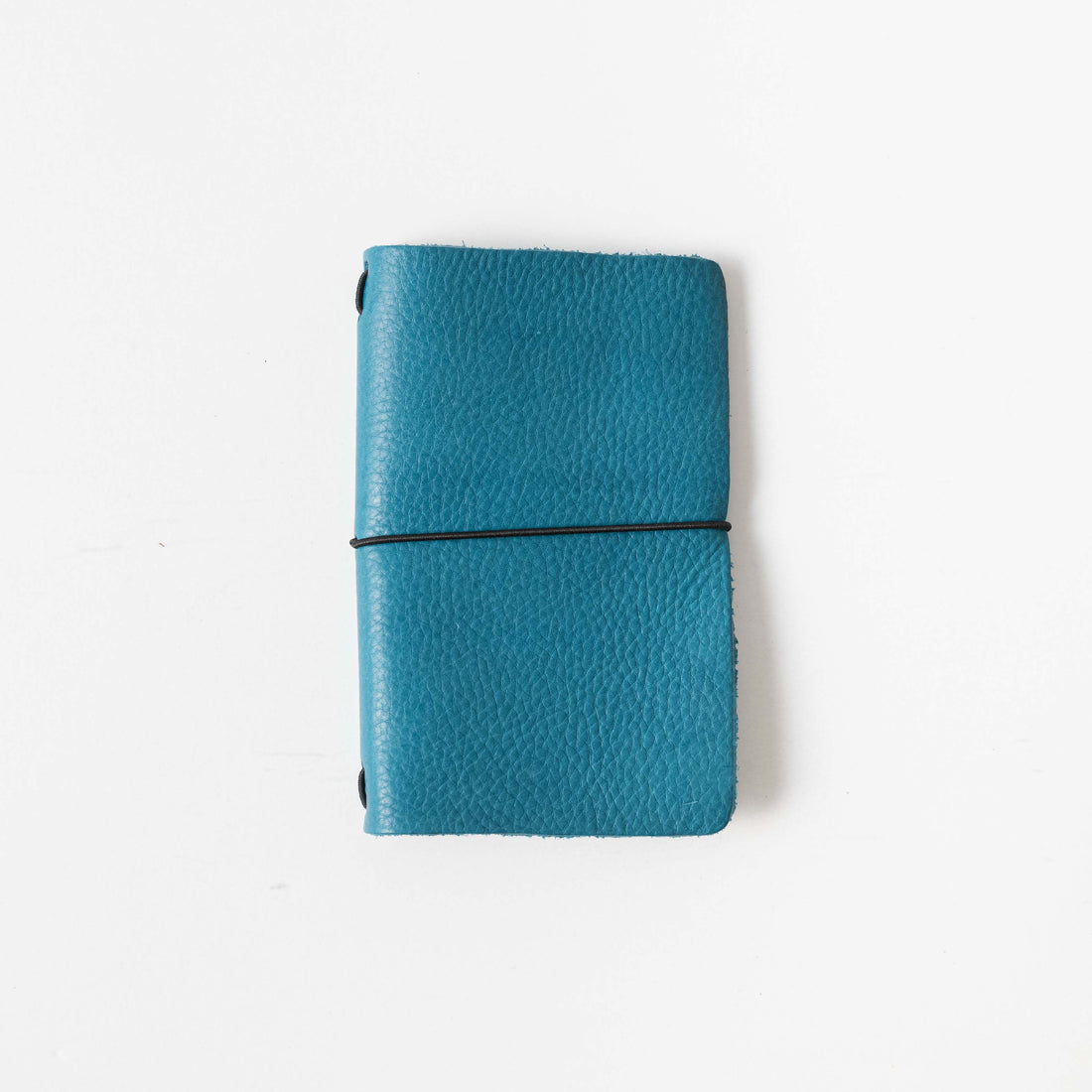 Italian Blue Travel Notebook- leather journal - leather notebook - KMM &amp; Co.