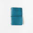 Italian Blue Travel Notebook- leather journal - leather notebook - KMM & Co.