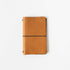 Italian Tan Travel Notebook- leather journal - leather notebook - KMM & Co.