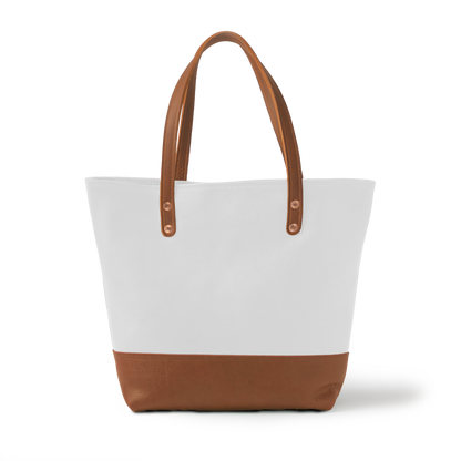 Italian Pebbled Panel Tote