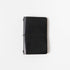 Jet Black Travel Notebook- leather journal - leather notebook - KMM & Co.
