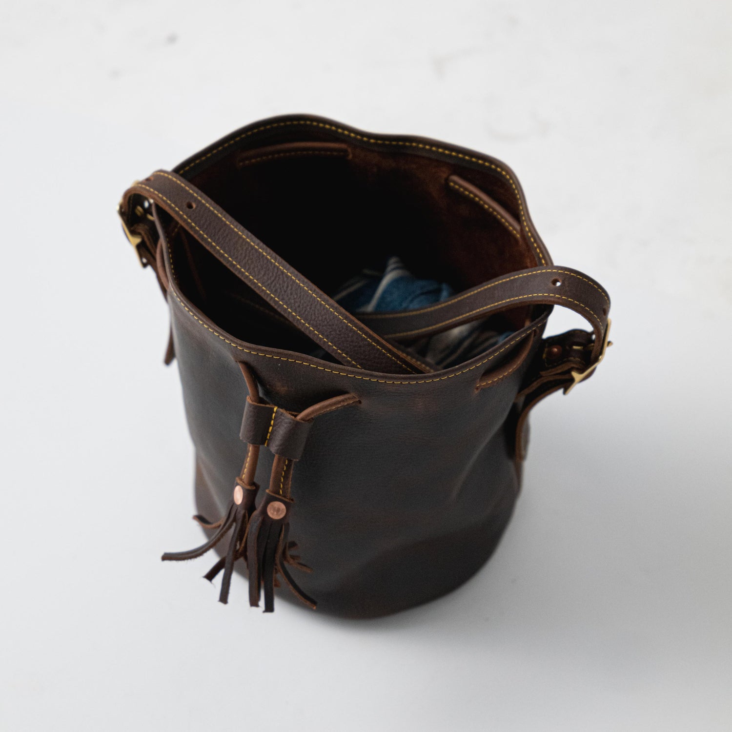 Scratch-and-Dent Brown Kodiak Bucket Bag