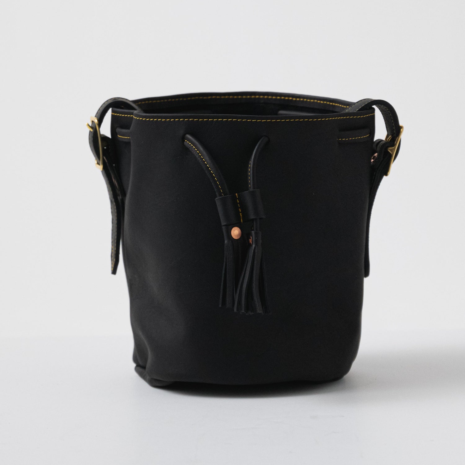 Scratch-and-Dent Black Cypress Bucket Bag