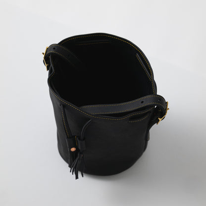 Scratch-and-Dent Black Cypress Bucket Bag