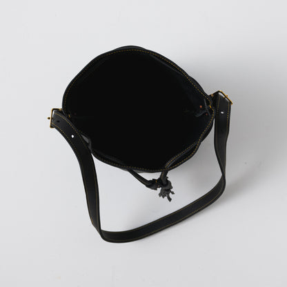 Scratch-and-Dent Black Cypress Bucket Bag