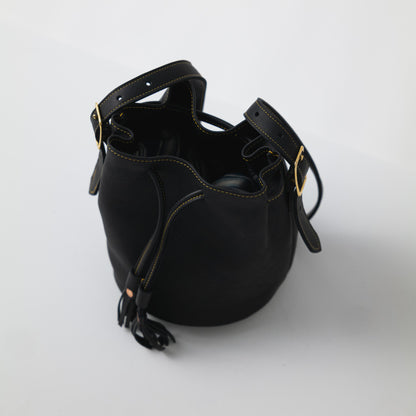 Scratch-and-Dent Black Cypress Bucket Bag