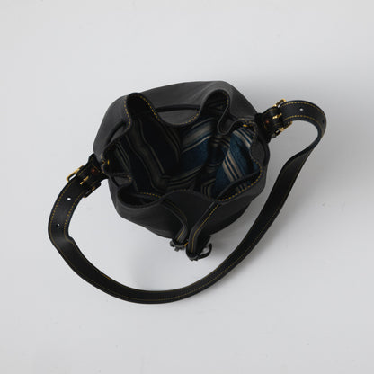 Scratch-and-Dent Black Cypress Bucket Bag
