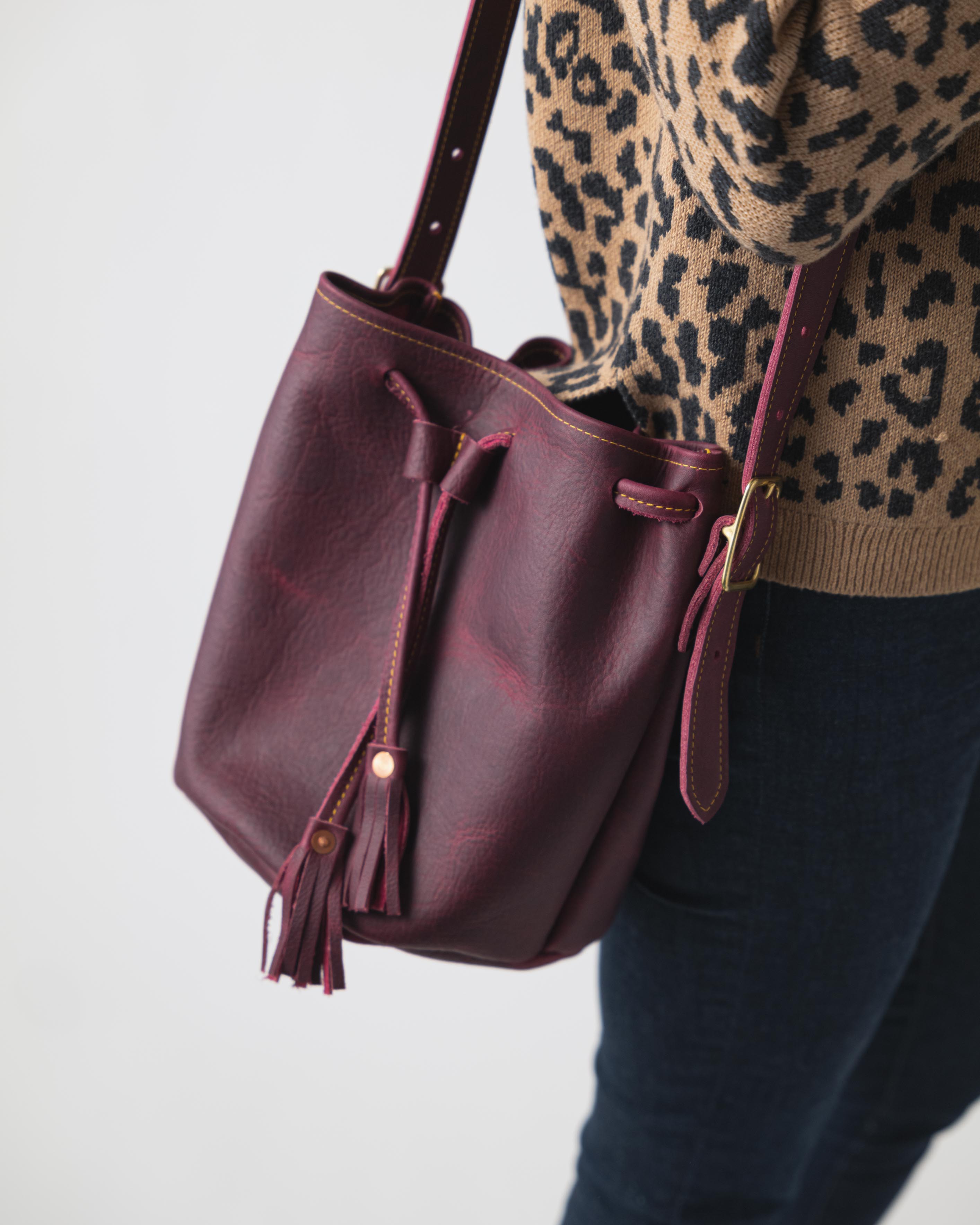Scratch-and-Dent Purple Kodiak Bucket Bag