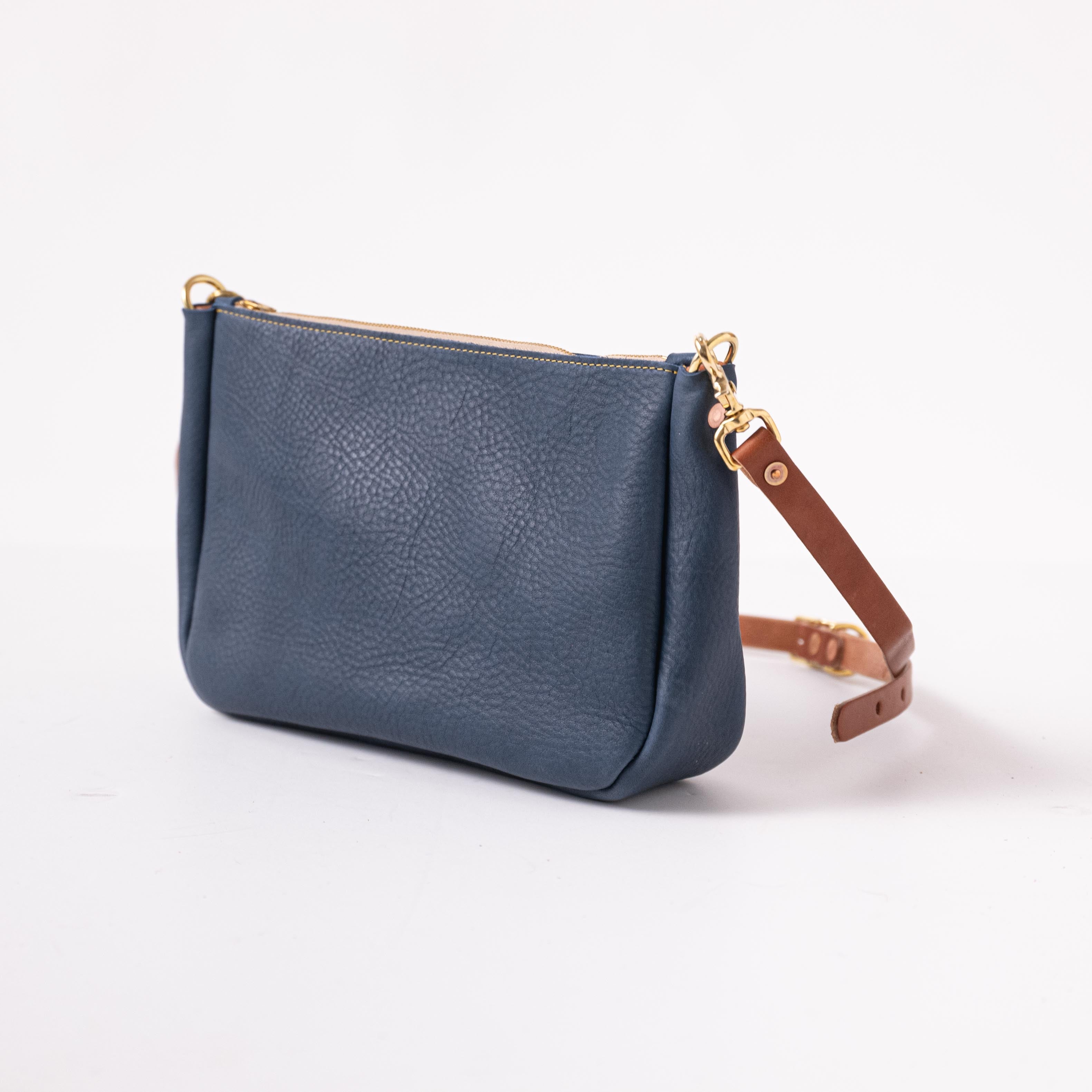 Scratch-and-Dent Blue Cypress Crossbody Bag