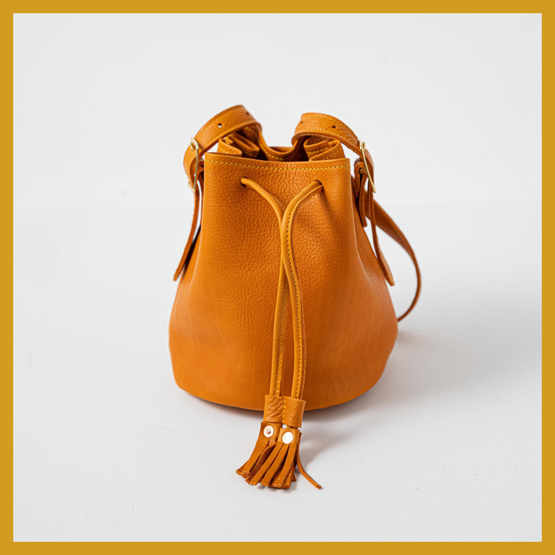 Scratch-and-Dent Orange Cypress Bucket Bag