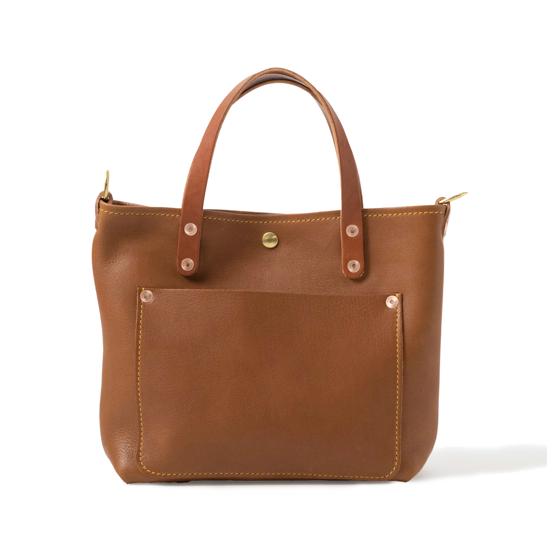 Cognac Cypress Mini Travel Tote