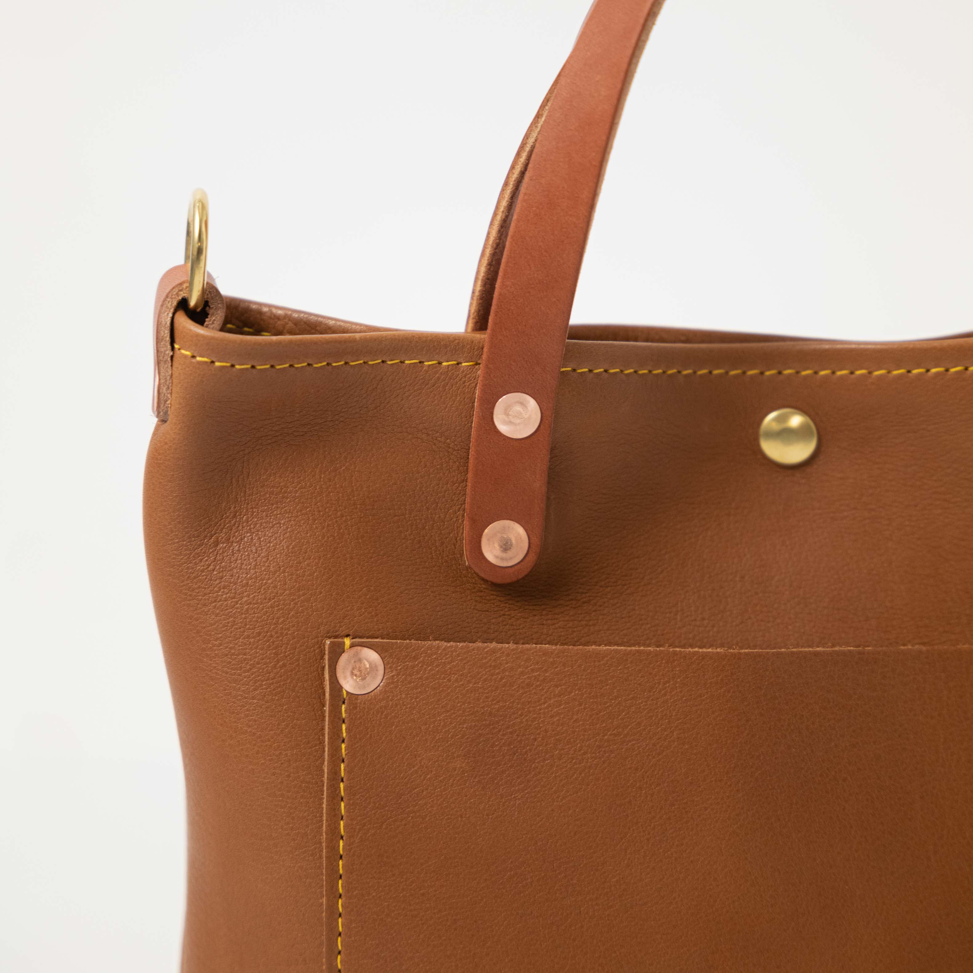 Scratch-and-Dent Cognac Cypress Mini Travel Tote