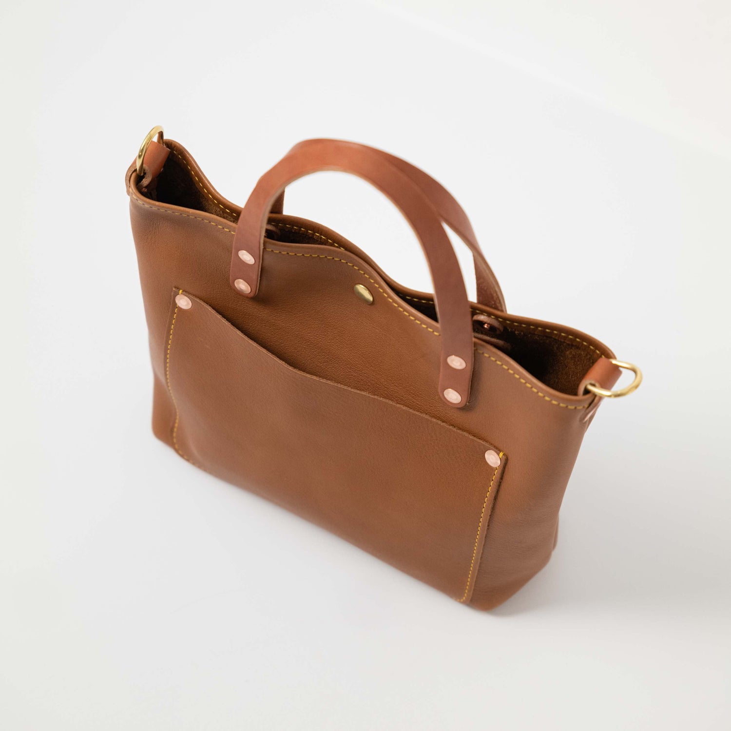 Scratch-and-Dent Cognac Cypress Mini Travel Tote