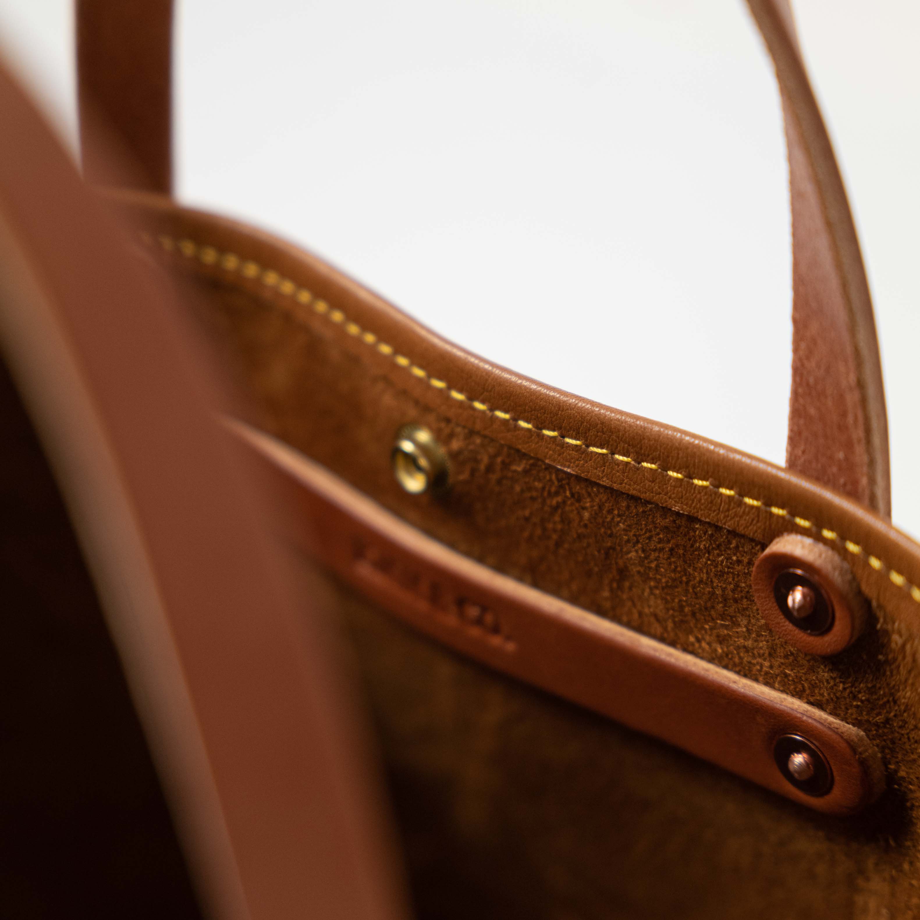 Scratch-and-Dent Cognac Cypress Mini Travel Tote