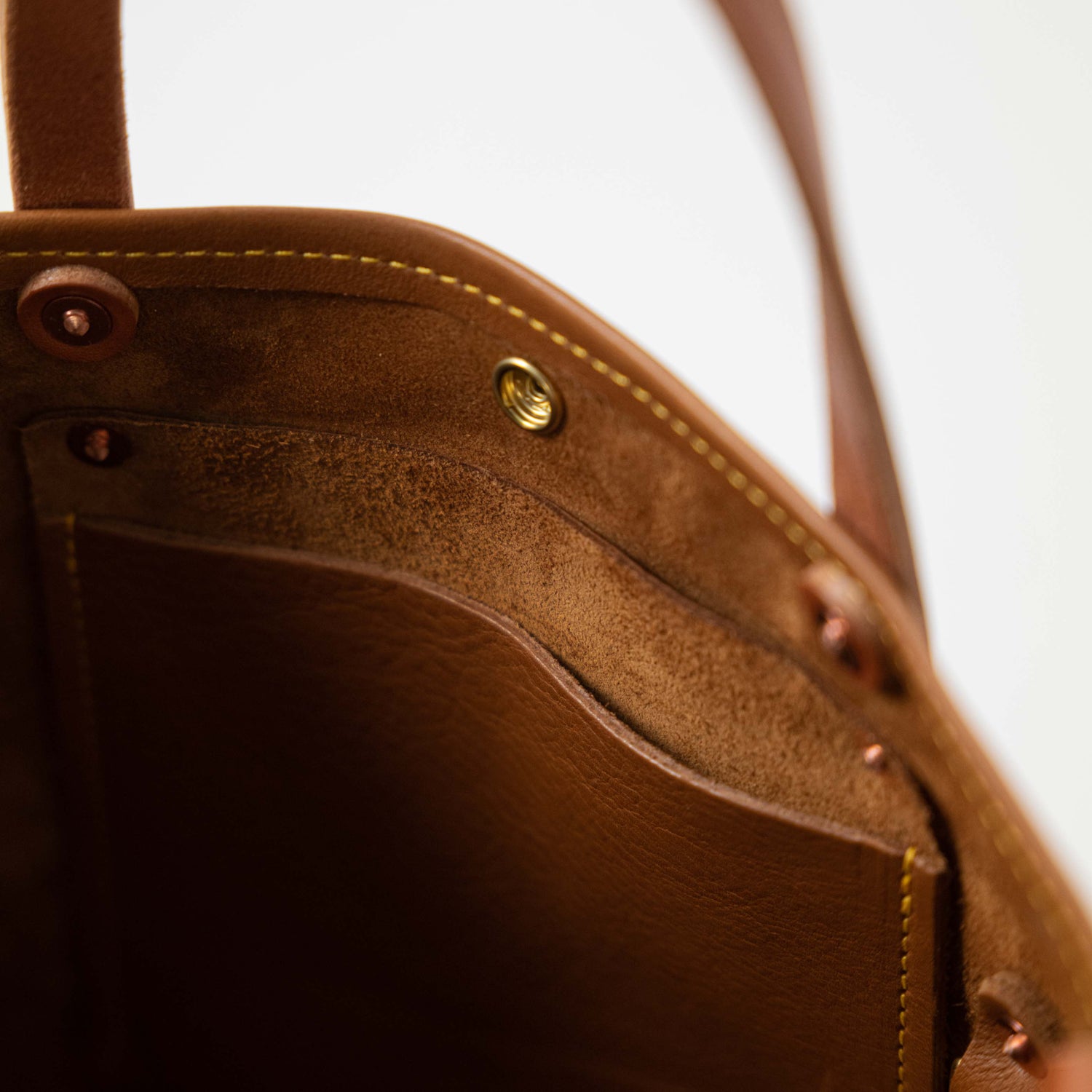Scratch-and-Dent Cognac Cypress Mini Travel Tote