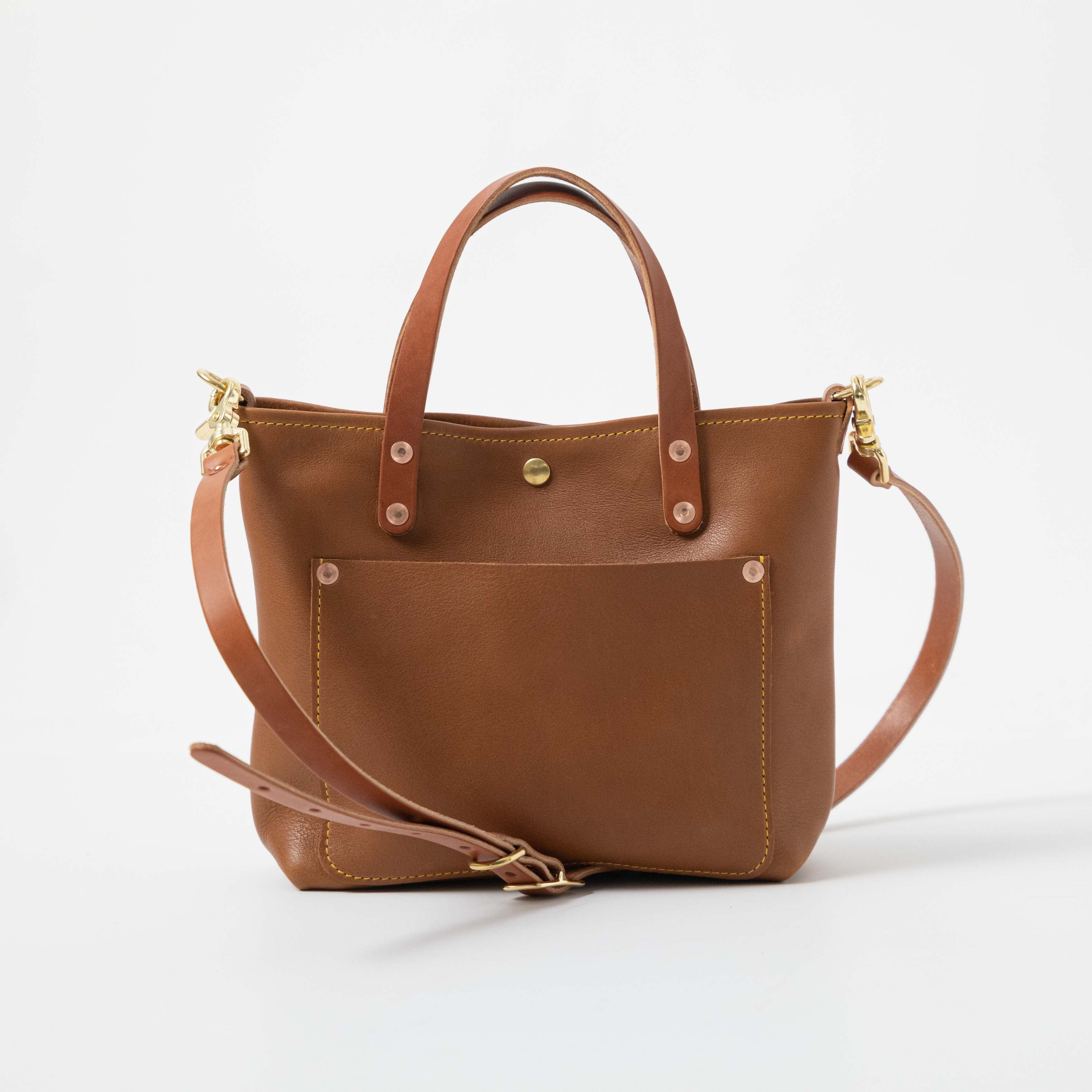 Scratch-and-Dent Cognac Cypress Mini Travel Tote