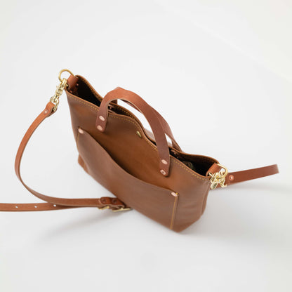 Scratch-and-Dent Cognac Cypress Mini Travel Tote