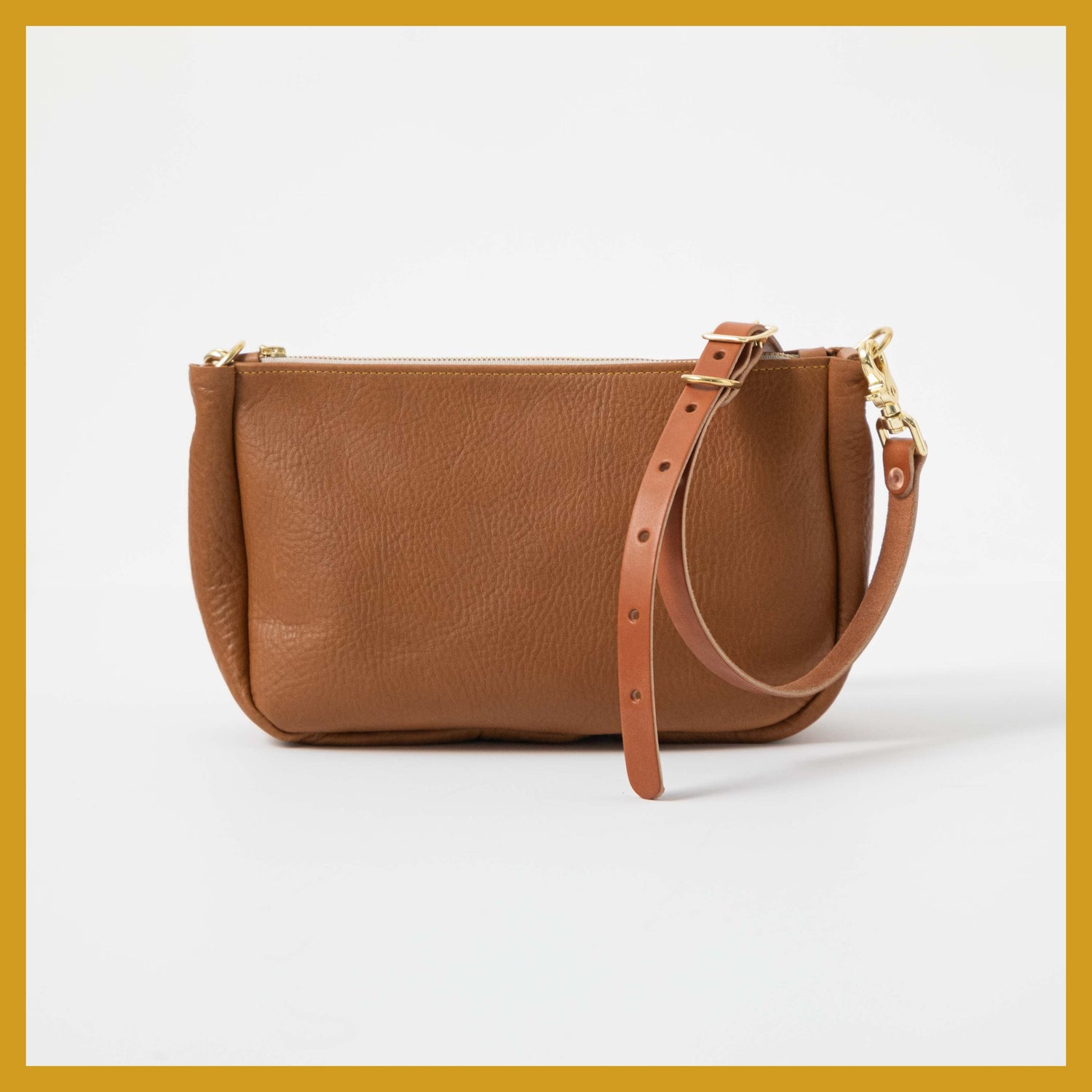Scratch-and-Dent Cognac Cypress Crossbody Bag