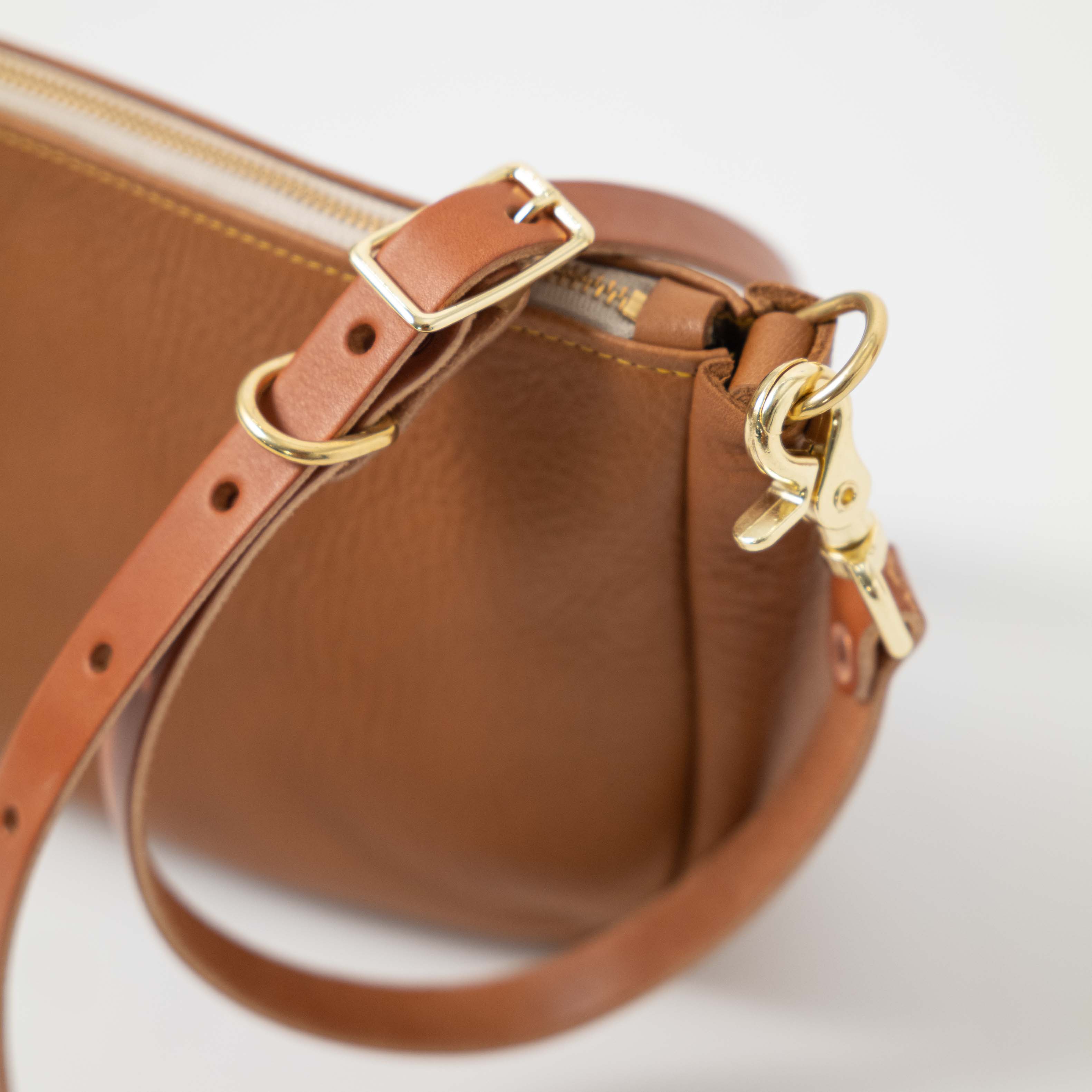 Scratch-and-Dent Cognac Cypress Crossbody Bag