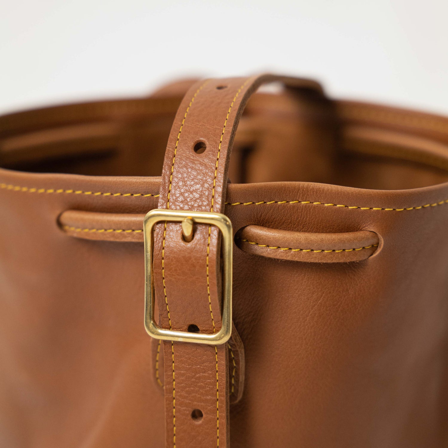 Scratch-and-Dent Cognac Cypress Bucket Bag