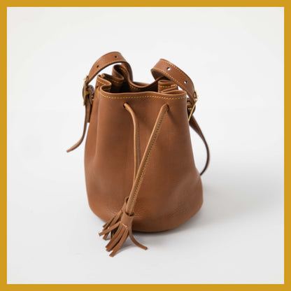 Scratch-and-Dent Cognac Cypress Bucket Bag