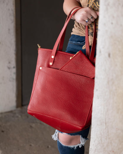 Scratch-and-Dent Red Cypress Travel Tote