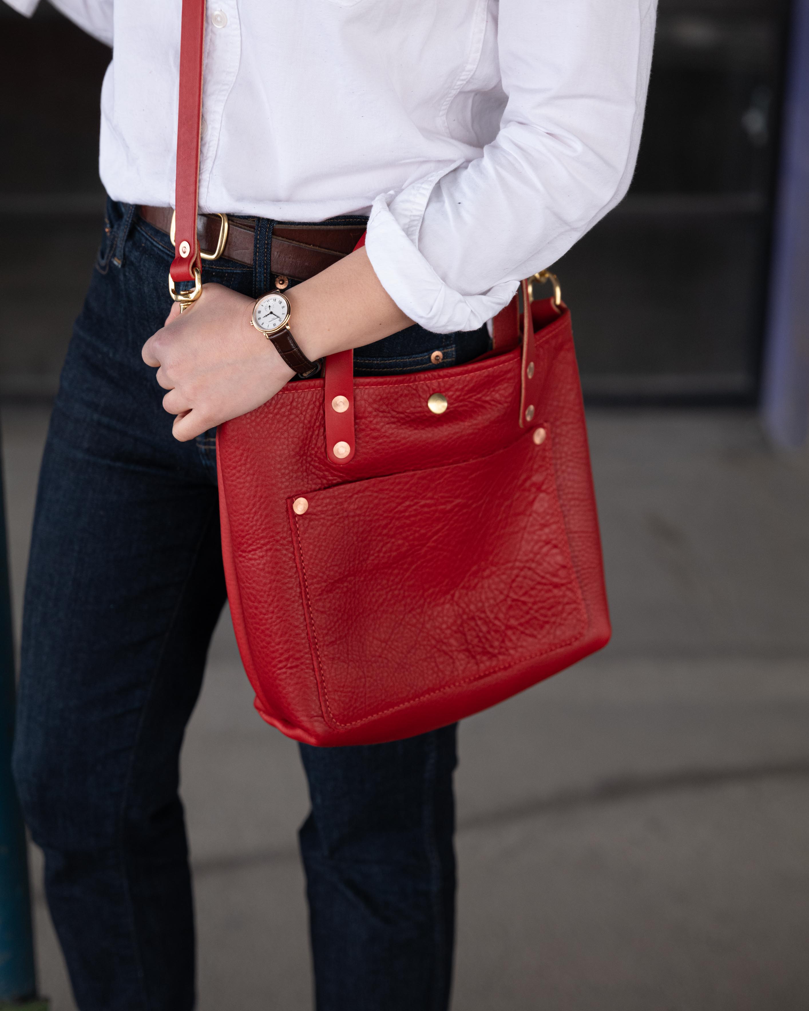 Scratch-and-Dent Red Cypress Mini Travel Tote