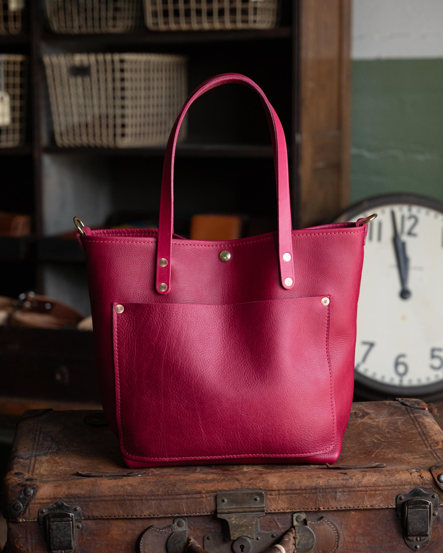 Scratch-and-Dent Rose Cypress Market Tote
