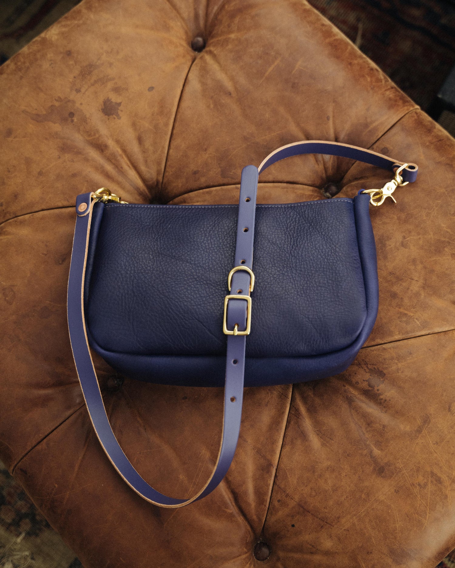 Scratch-and-Dent Violet Cypress Crossbody Bag