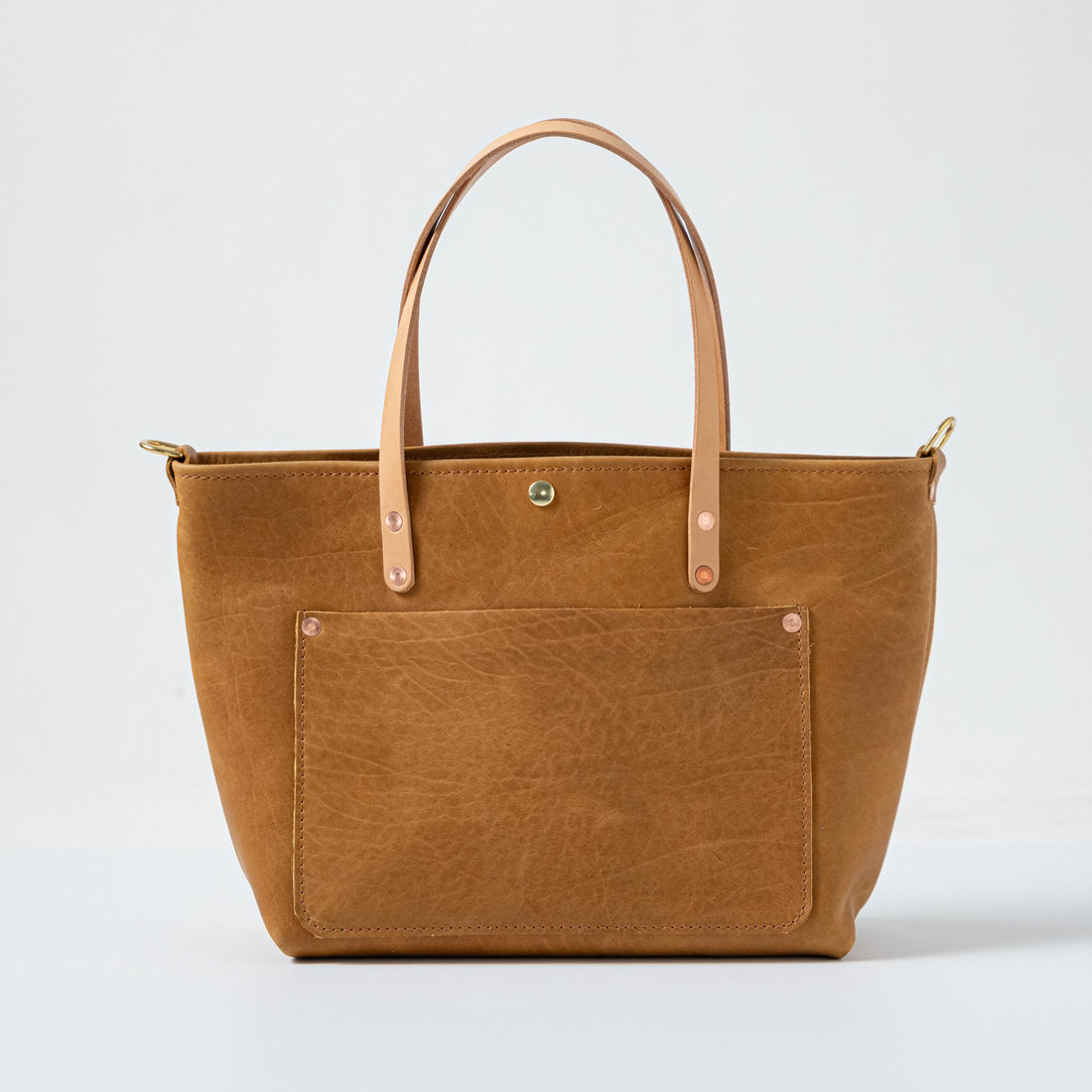 Scratch-and-Dent Natural Bison East West Travel Tote
