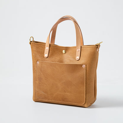 Scratch-and-Dent Natural Bison Mini Travel Tote