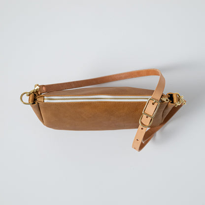 Scratch-and-Dent Natural Bison Crossbody Bag