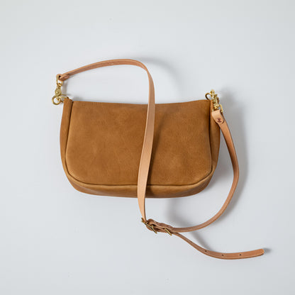 Scratch-and-Dent Natural Bison Crossbody Bag