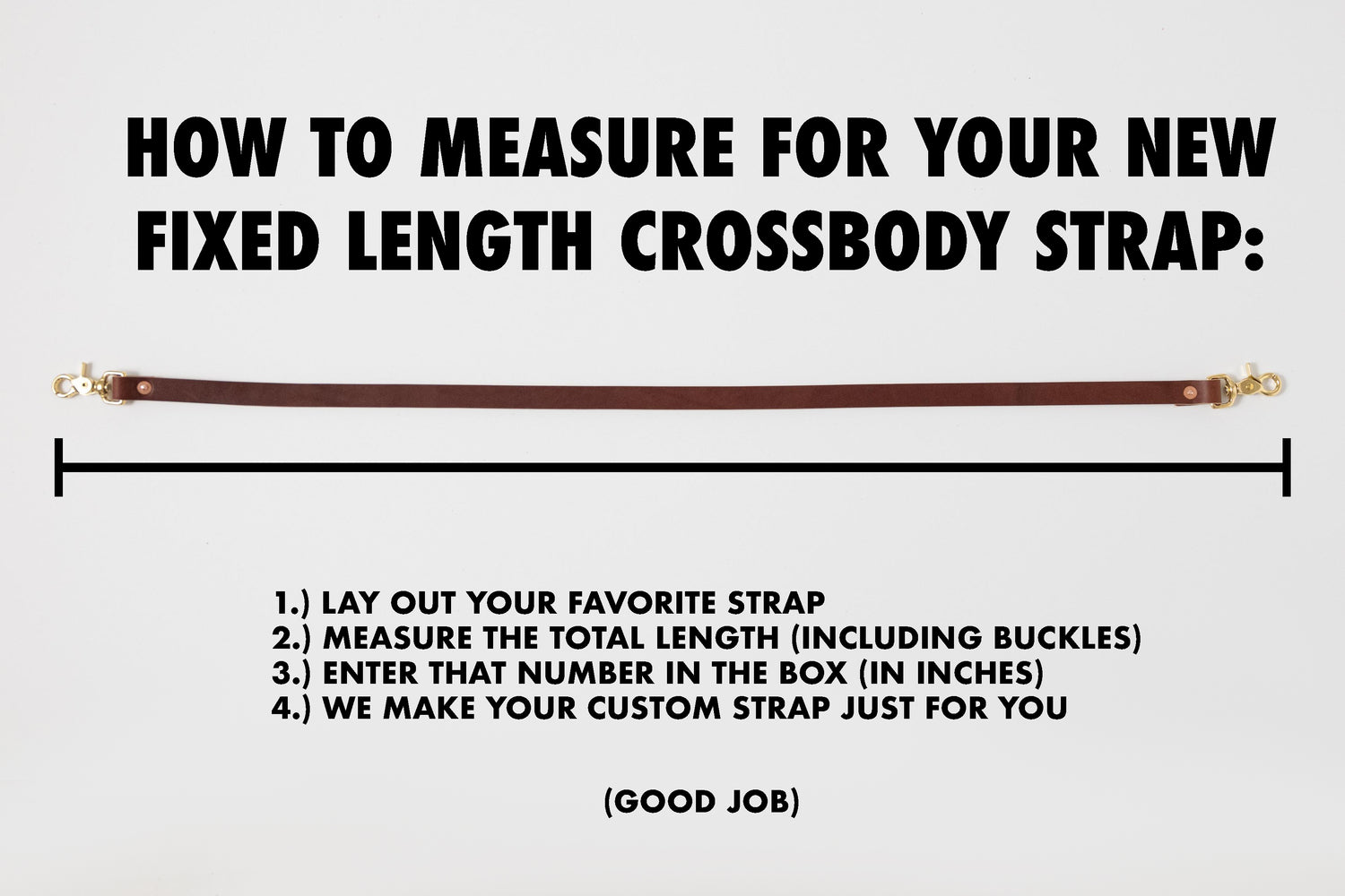 Fixed Length Custom Crossbody Strap