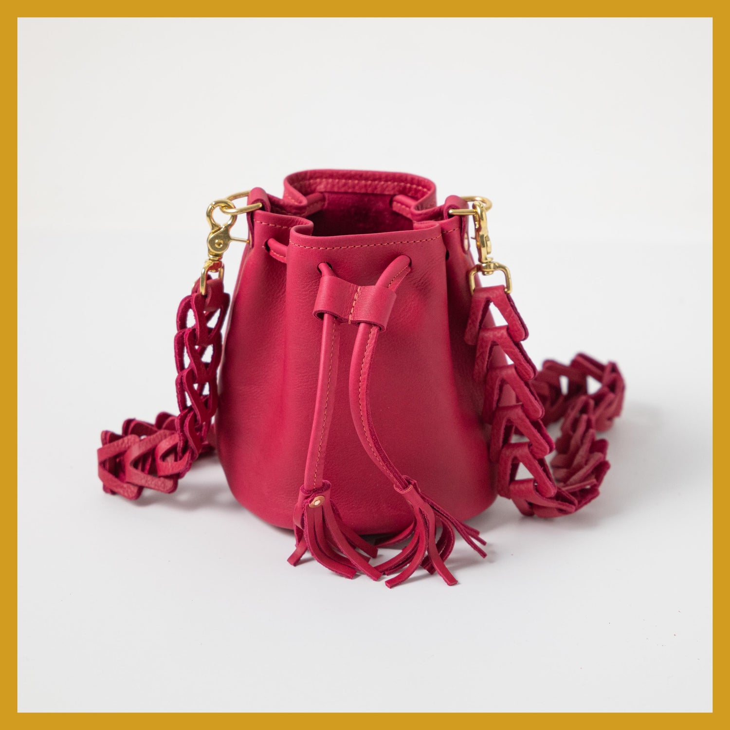 Scratch-and-Dent Rose Cypress Mini Bucket Bag