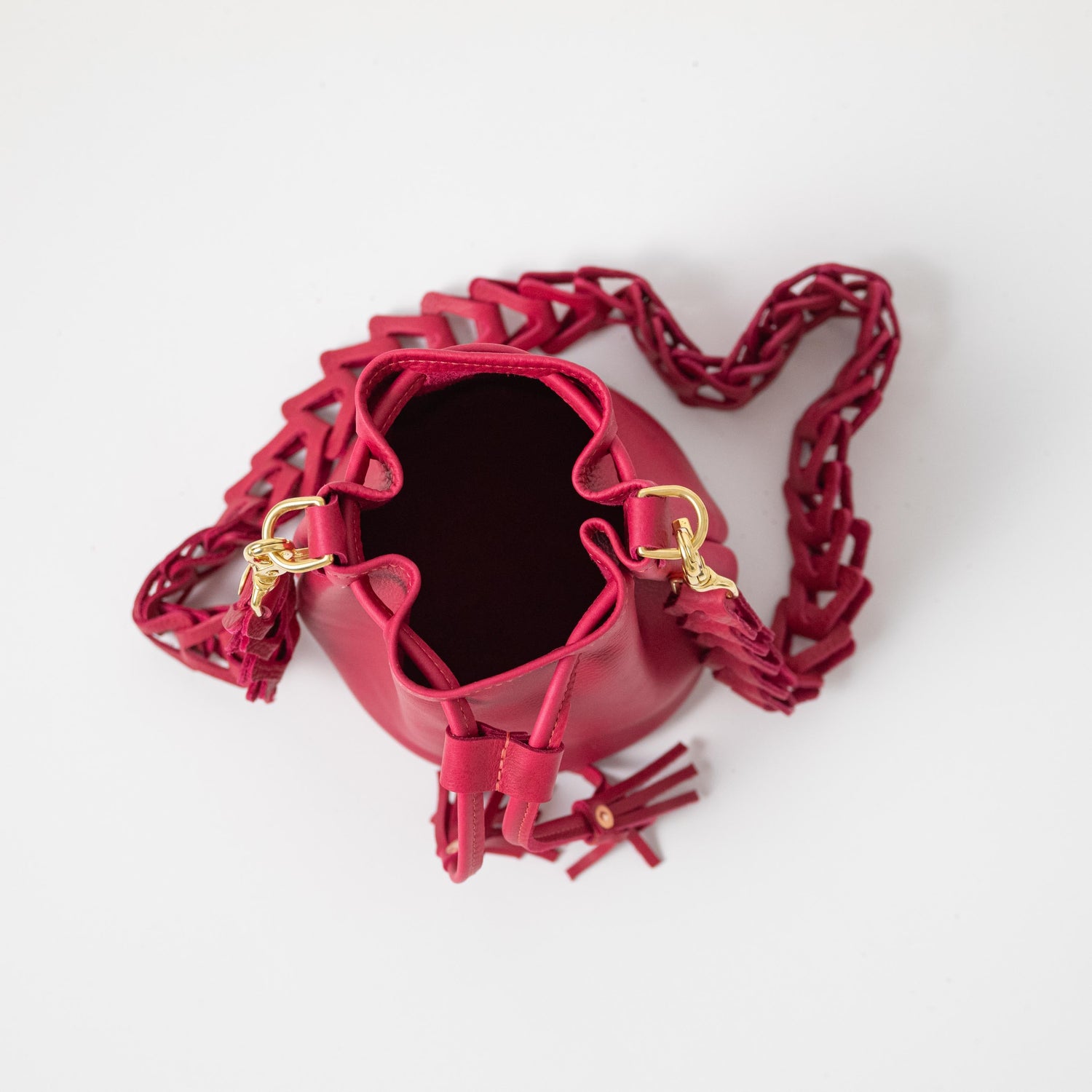 Scratch-and-Dent Rose Cypress Mini Bucket Bag